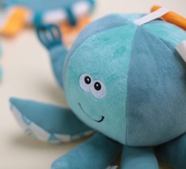 Jouets - Hochets et Jouets Sensoriels - DE // La pieuvre de manipulation