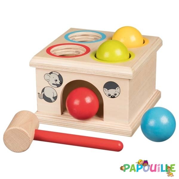 Banc à marteler Jouet en bois éducatif d'éveil Enfant 2 ans + - Un jeux des  jouets