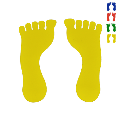 Motricité - Baby gym - De// lot empreintes de 10 pieds et 10 mains antiderapants