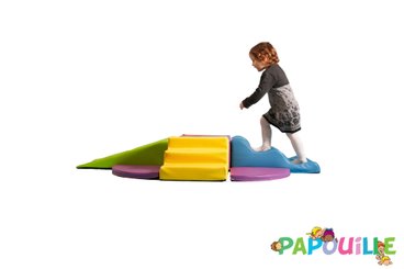 Motricité - Parcours de Motricité Crèche - Kit de modules essentiel tipas avec tapis en mousse pvc