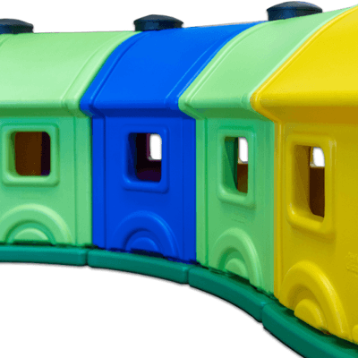 Mobilier - Aire de jeux et structure extérieure - Grand tunnel de jeu Rocky 5 Wagons 