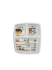 Repas - Plateaux Repas Enfants et à Compartiments - Plateau repas 3 compartiments melamine animaux de la forêt