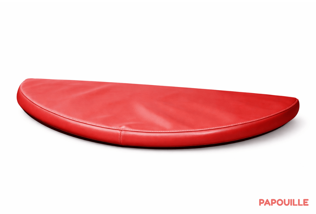 Tapis 1/2 rond en mousse pvc 80 x 40 x 3cm rouge