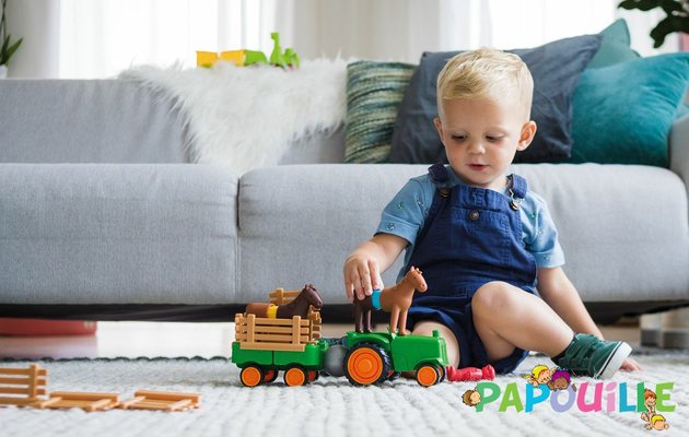Jouets - Garages, Voitures et Circuits pour Enfant - Le tracteur magnétique de la ferme