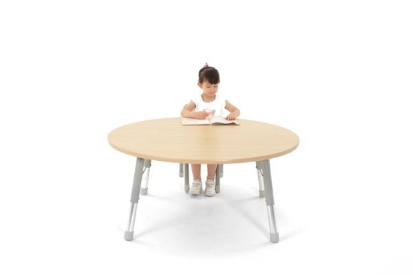 Mobilier - Table crèche et scolaire - Table ronde Oscar 120 cm réglable en hauteur