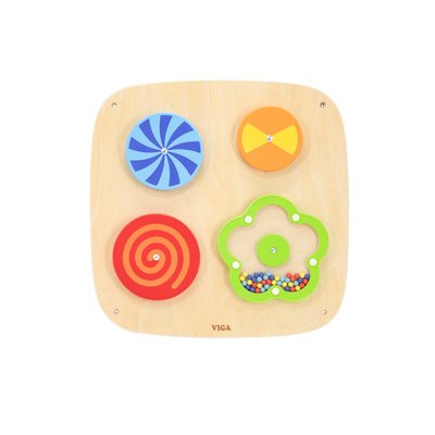 Motricité - Motricité Fine - Panneau mural d'activités - Disques rotatifs