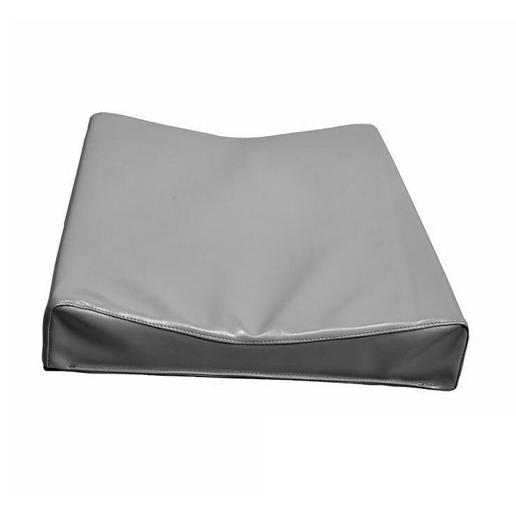 Matelas à langer incurvé galbé 50 x 70 cm en mousse pvc gris