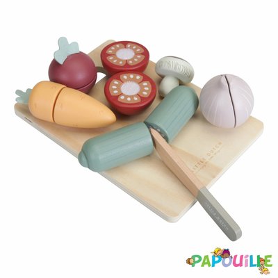 Jouets - Jouets d'Imitation et d'Imagination - Légumes à découper en bois