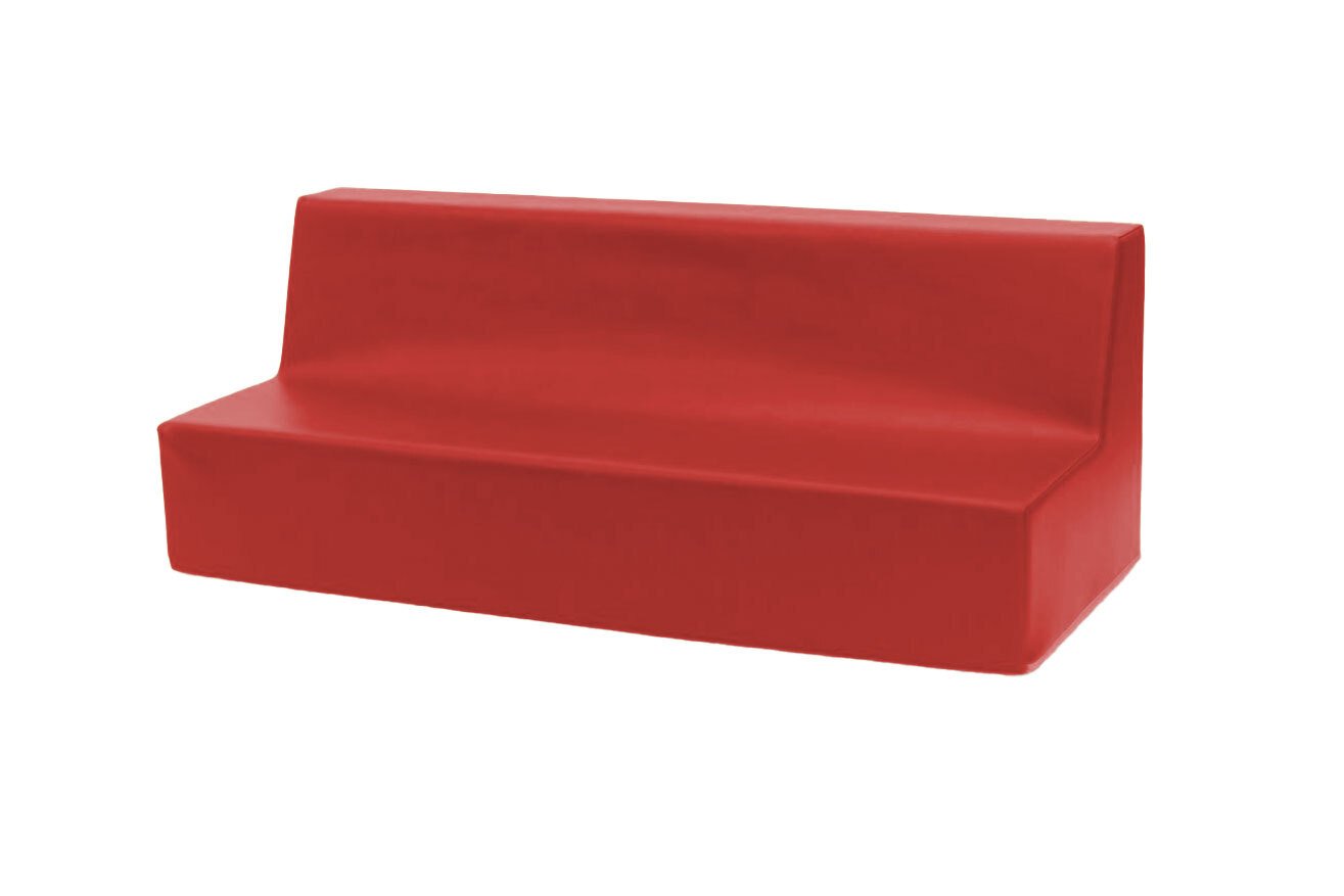 Banquette 2 ou 3 places 32cm rouge