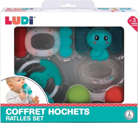 Jouets - Hochets et Jouets Sensoriels - Coffret 4 hochets