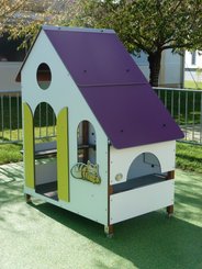 Mobilier - Cabane enfant - Maisonnette enfant extérieur en bois fixation courte
