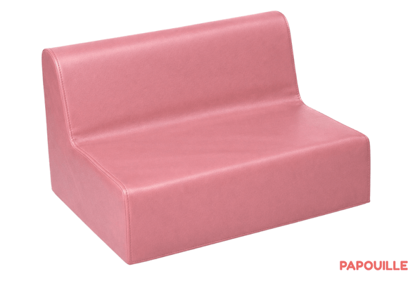 Mobilier - Meuble en mousse et Pouf - Banquette enfant 2 à 3 places en mousse pvc h. 17cm rose
