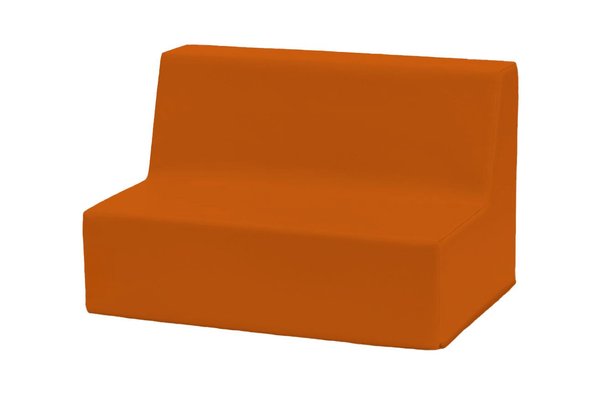 Mobilier - Meuble en mousse et Pouf - Banquette enfant 2 à 3 places en mousse pvc h. 25cm orange