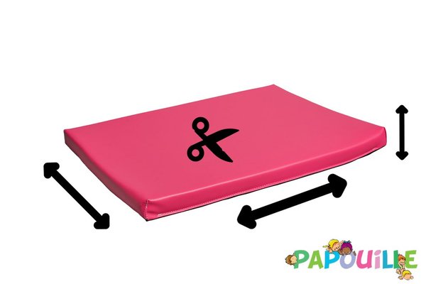 Motricité - Tapis de gym sur mesure - Tapis en mousse sur mesure épaisseur 12cm /m2 fuchsia