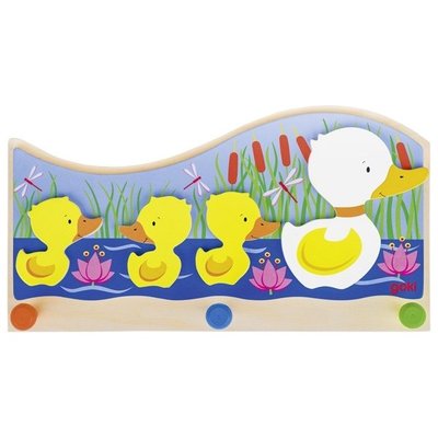 Mobilier - Banc vestiaire & Porte Manteaux - DE // Portemanteau, famille de canards 3 patères