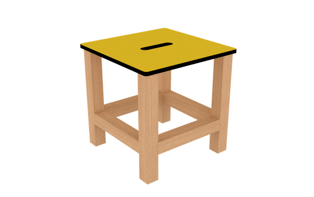 Mobilier - Tabouret et Assise au sol - Tabouret - T3 - Jaune