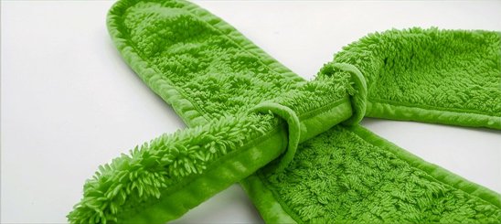 Repas - Bavoir - Bavoir à oreilles de lapin  400g/m² - 30x30 cm - vert