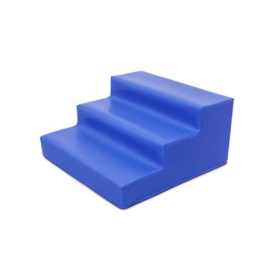 Motricité - Module de Motricité Enfant - Module bloc 3 marches en mousse l.60 x h.30cm bleu