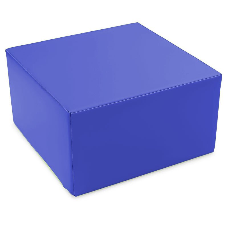 Double bloc carré de motricité 60 x 60 x h 30 cm bleu