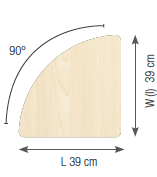 Mobilier - Meuble de rangement scolaire - étagère d'angle 45°