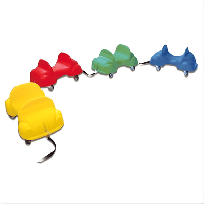 Jeux - Porteurs, Draisiennes, Marcheurs - Lot de 4 porteurs rollercars + kit d'accrochage