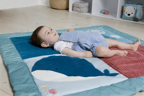 Jouets - Tapis et Jeux d'Éveil, Portiques d'Activité - Tapis d'éveil réversible 1 x 1 m pour deux ambiances différentes