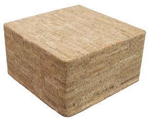Mobilier - Meuble en mousse et Pouf - Lot de 2 poufs carrés en liège