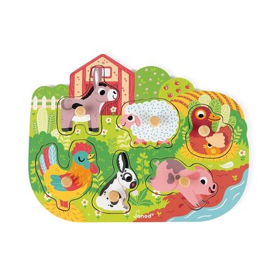 Jeux - Jeux Éducatifs et Puzzle - Puzzle la ferme joyeuse 6 pièces