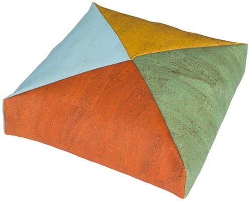 Mobilier - Meuble en mousse et Pouf - Lot de 4 coussins carré 4 couleurs en liège