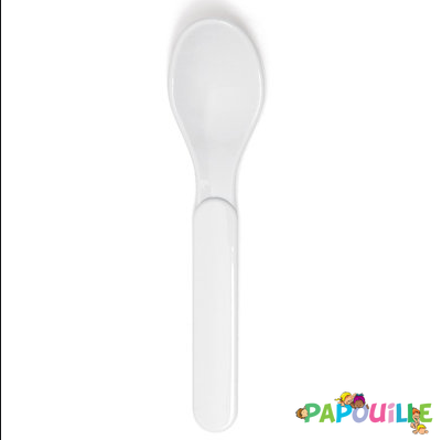Repas - Couverts Enfant, Adulte - De // cuillère en copolyester blanc