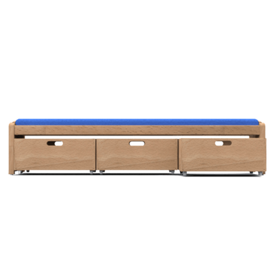 Mobilier - Banc vestiaire & Porte Manteaux - Banc et ses 3 casiers bleu