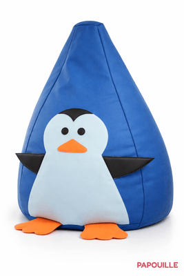 Mobilier - Meuble en mousse et Pouf - Pouf bleu pingouin