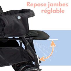 Puériculture - Poussette - Poussette double bébé légère compacte