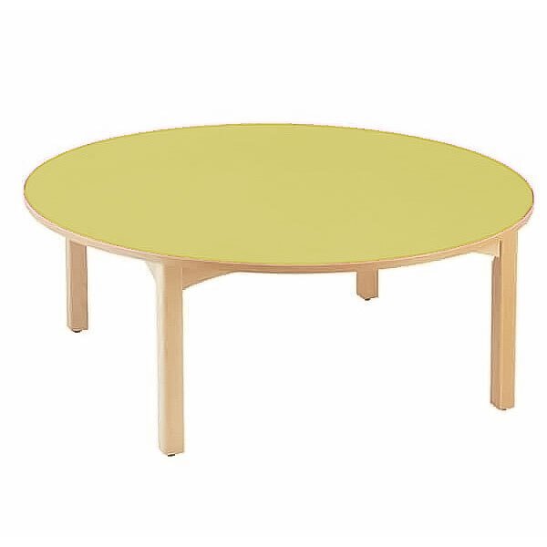 Table ronde 4 pieds t2 citron