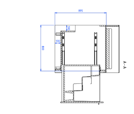 Change - Meuble à Langer crèche - Table à langer sur Mesure - 600x830 mm