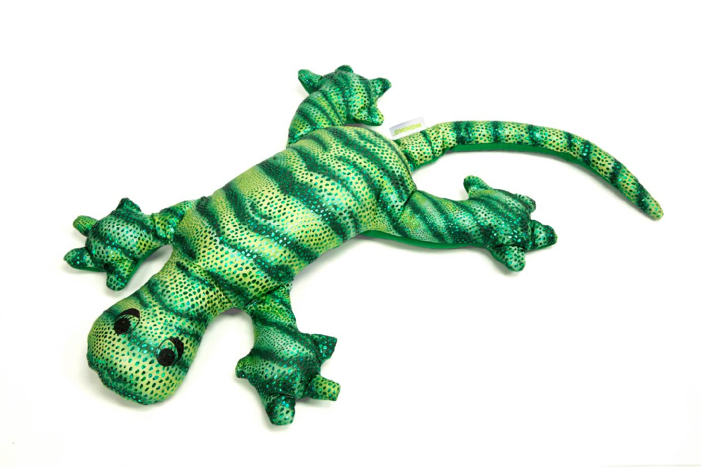 Coussin en forme de lézard vert