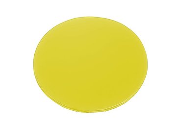Motricité - Tapis de motricité bébé et enfant - Tapis rond en mousse pvc diam.130cm x ep.3cm jaune