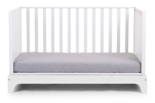 Couchage - Lit Crèche en Bois bébé, enfant - DE // Lit bébé évolutif 70 x 140 cm Blanc