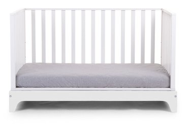 Couchage - Lit Crèche en Bois bébé, enfant - DE // Lit bébé évolutif 70 x 140 cm Blanc