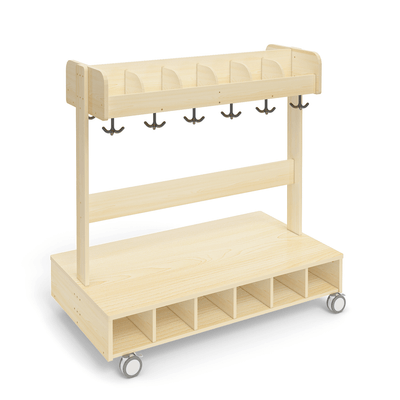 Mobilier - Banc vestiaire & Porte Manteaux - Vestiaire 8 rangements à roulettes - Lola