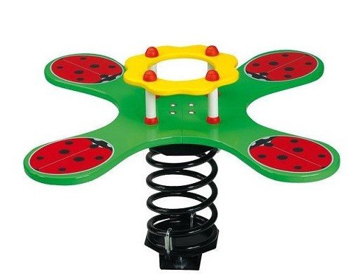 Mobilier - Aire de jeux et structure extérieure - Jeu à ressort Quatro Coccinelles à sceller