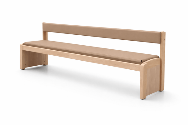 Mobilier - Banc vestiaire & Porte Manteaux - Banc en bois avec dossier naturel wkc