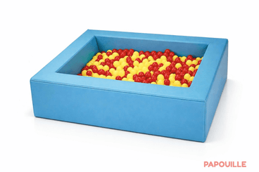 Motricité - Piscine à balles - Piscine à balles en mousse revêtement pvc 140 x 140 cm turquoise