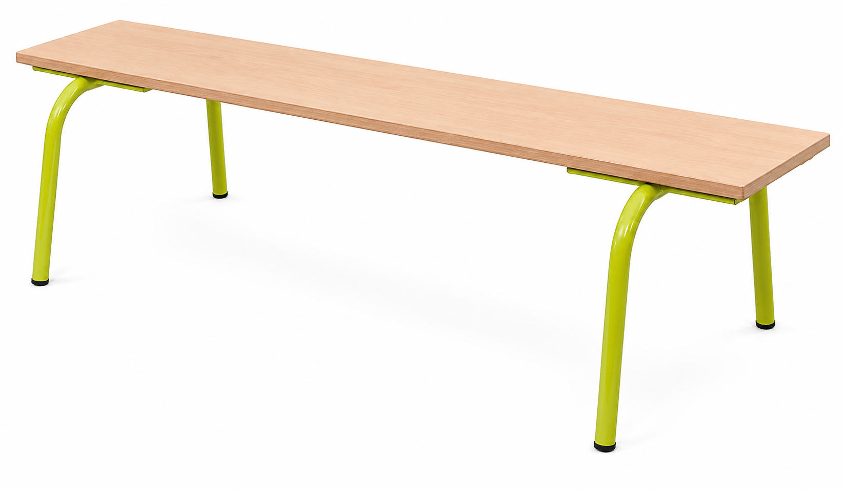 Banc mélaminé sans dossier 160 cm - T3 - Vert