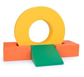 Motricité - Parcours de Motricité Maternelle - Parcours de motricité - Ensemble avec Roue - H 120 cm - V2