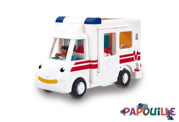 Jouets - Garages, Voitures et Circuits pour Enfant - L'ambulance ludique et figurines secouristes wow