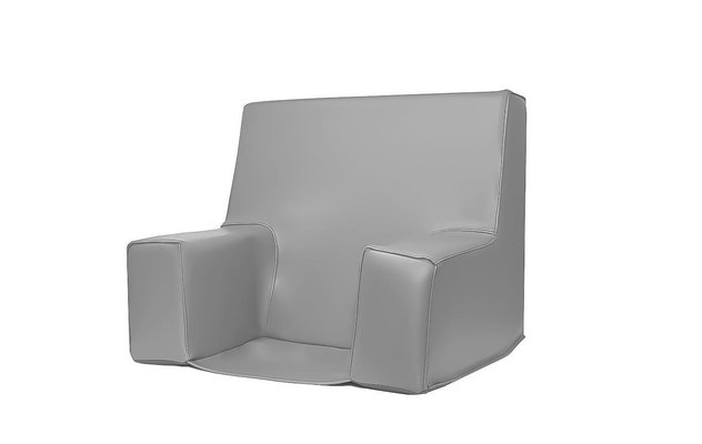 Mobilier - Meuble en mousse et Pouf - Fauteuil enfant en mousse pvc h.40 gris