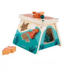 Jouets - Jouets à Empiler ou à Encastrer - Cube volcan d'activités