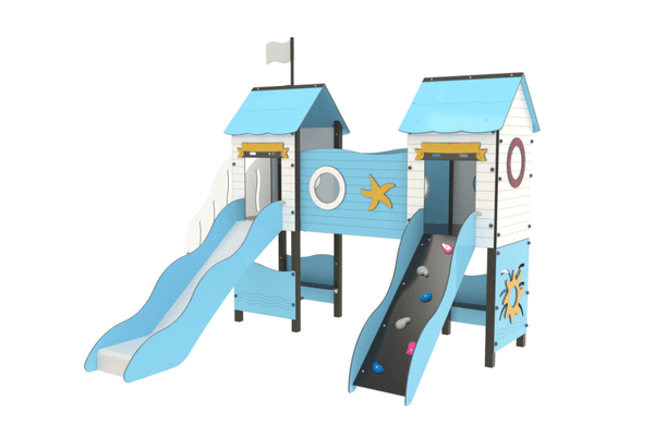 Mobilier - Aire de jeux et structure extérieure - Structure de jeux Mer Thalassa - Fixations courtes