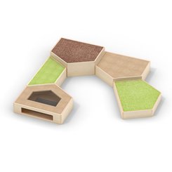 Mobilier - Meuble de rangement scolaire - Parcours sensoriel de motricité bois snoops